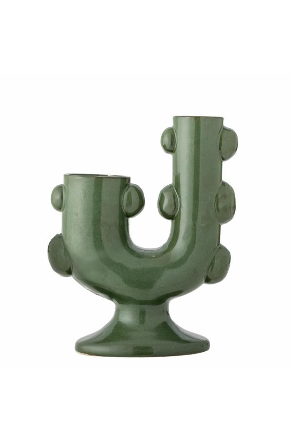 Bloomingville Tanu Vase, Green, Stoneware