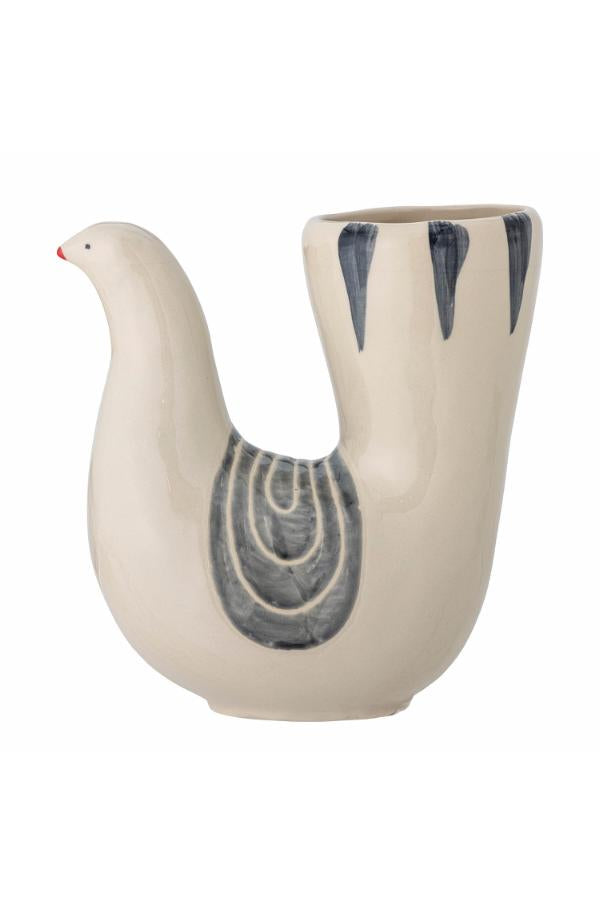 Bloomingville Trudy Vase, White, Stoneware