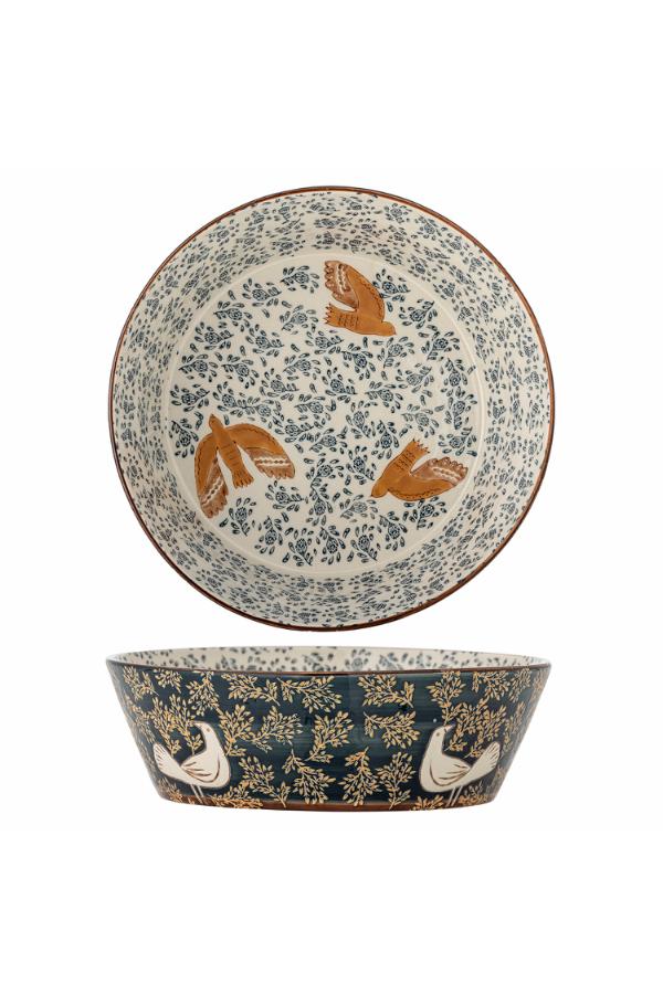 Bloomingville Hezha Bowl, Blue, Stoneware