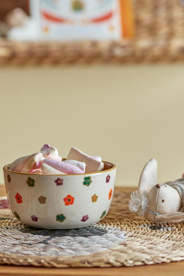 Bloomingville Mini Addy Bowl, White, Stoneware