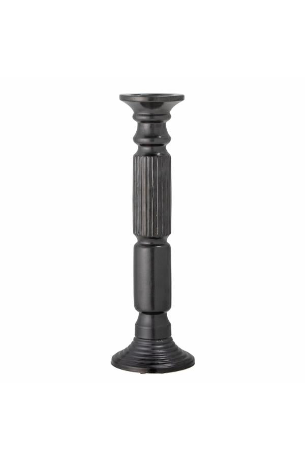 Bloomingville Millas Candle Holder, Black, Ceramic