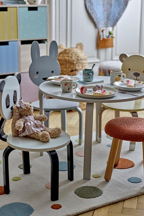 Bloomingville Mini Marle Chair, Grey, FSC®100%, MDF