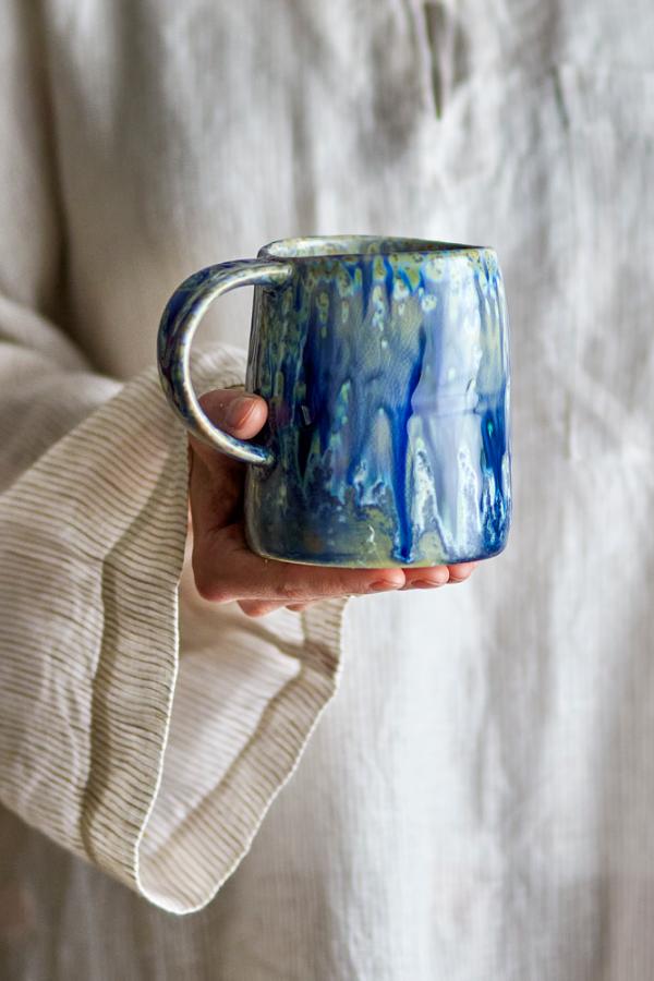Bloomingville Yori Mug, Blue, Stoneware