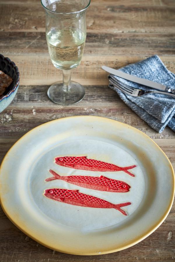 Creative Collection Hadden Plate, Red, Stoneware