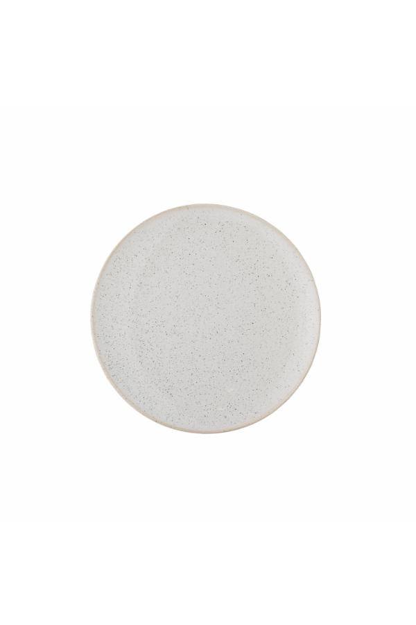 Bloomingville Addison Plate, White, Stoneware