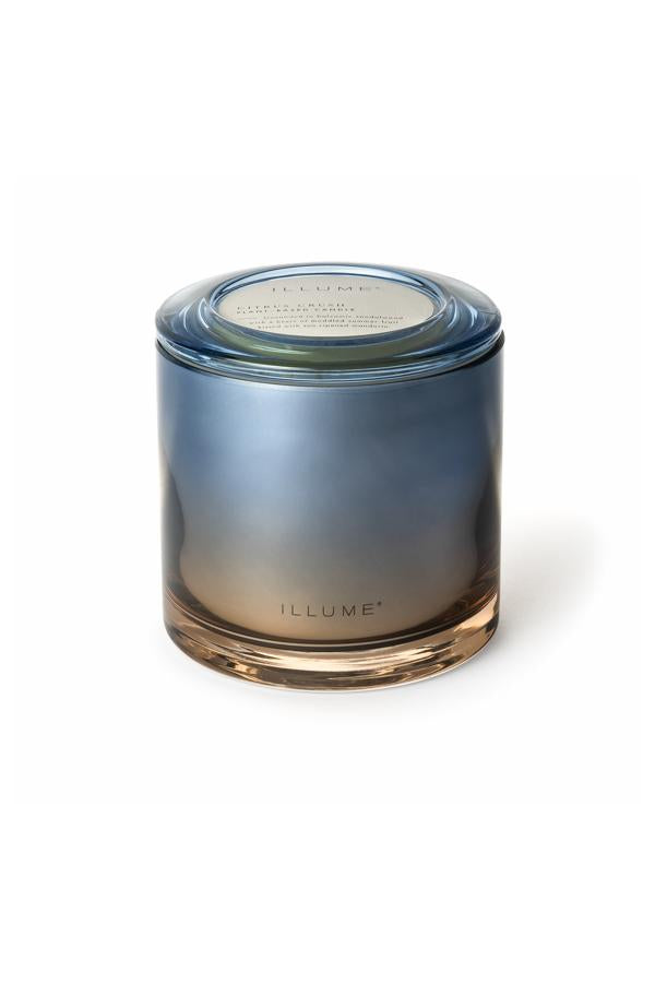Illume Citrus Crush Statement Glass Candle, Blue,