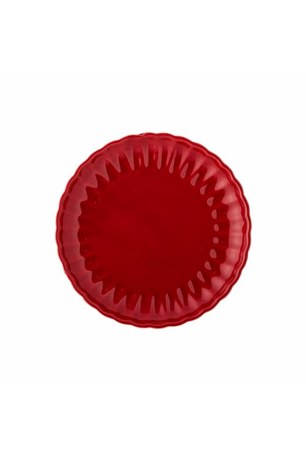 Bloomingville Latina Plate, Red, Stoneware
