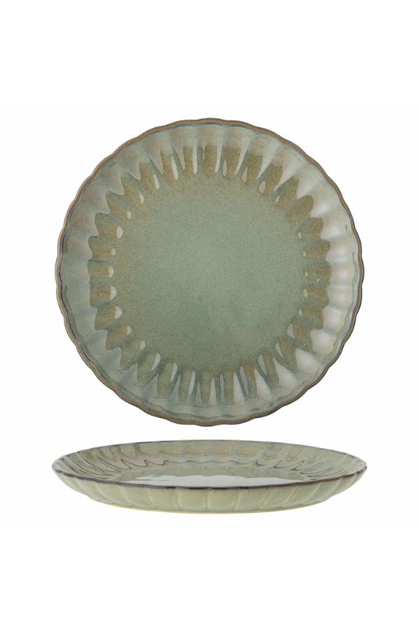 Bloomingville Latina Plate, Green, Stoneware