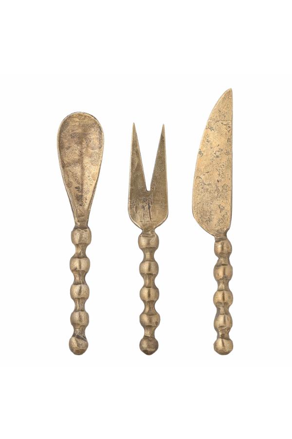 Bloomingville Haolin Cheese Utensil, Brass, Metal