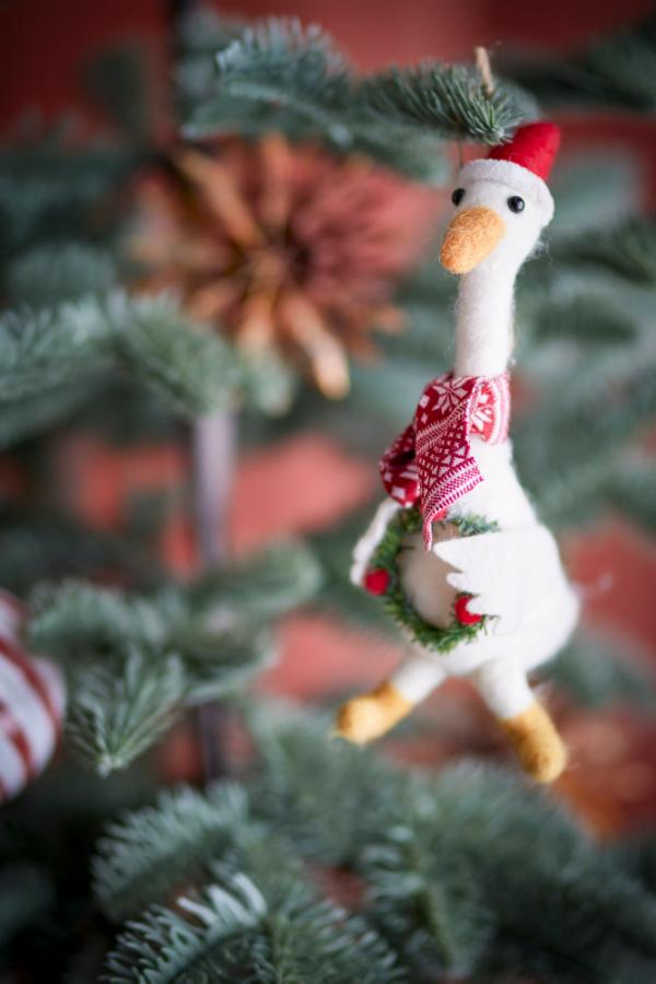 Bloomingville Arlo Ornament, White, Wool