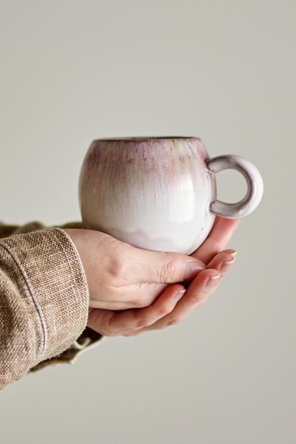 Bloomingville Paula Cup, Rose, Stoneware
