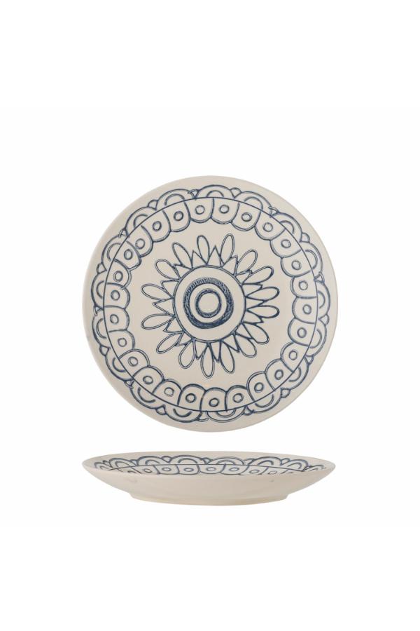 Creative Collection Maple Plate, Blue, Stoneware