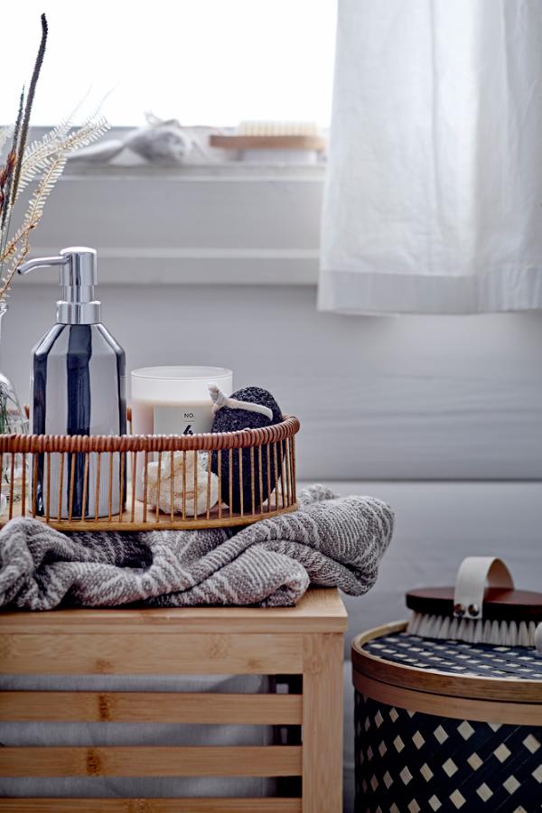 Bloomingville Aden Laundry Basket, Nature, Bamboo