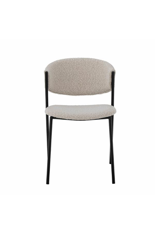 Bloomingville Marlo Dining Chair, White, Polyester
