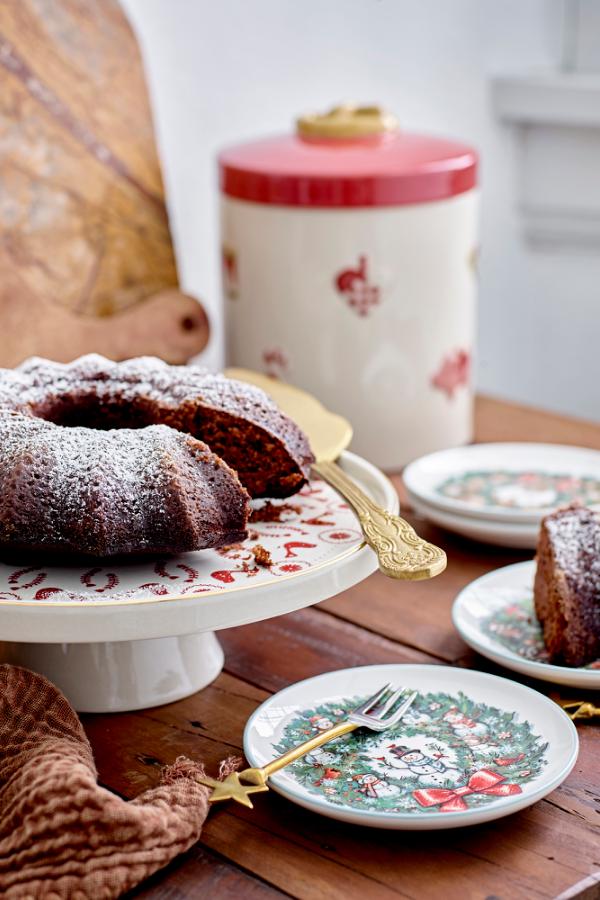 Bloomingville Jolly Cake Tray, Multi, Stoneware