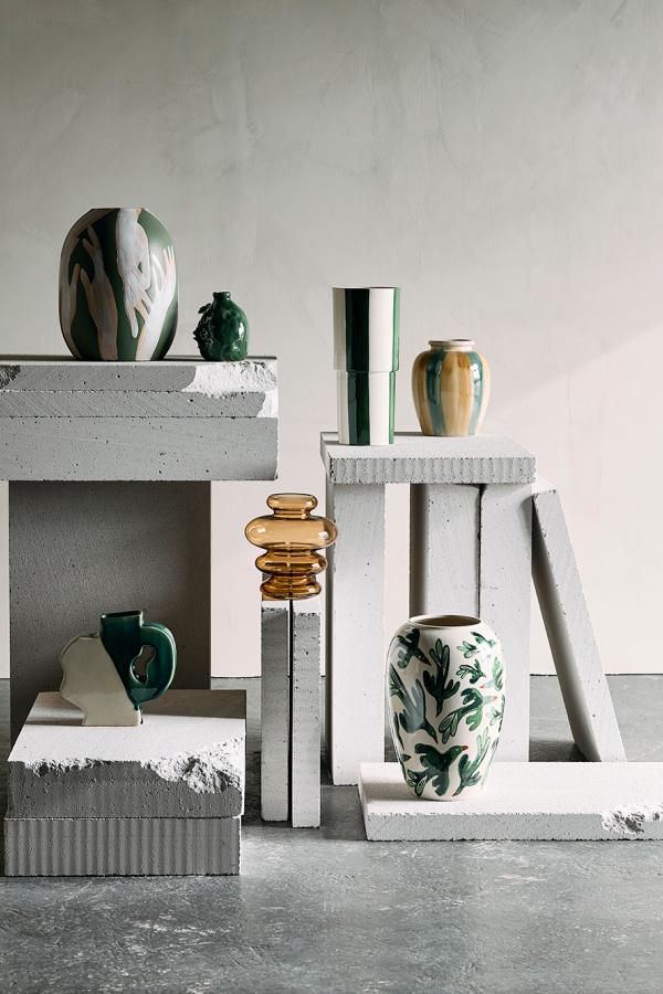 Bloomingville Birdliva Vase, Multi, Stoneware