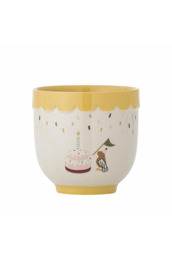 Bloomingville Mini Celebrate Cup, Yellow, Stoneware