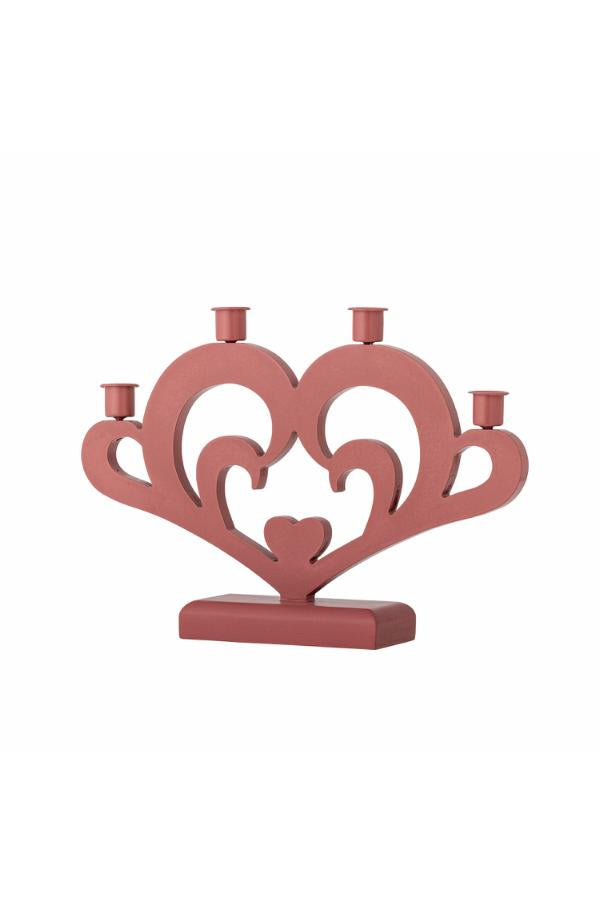 Bloomingville Salia Advent Candle Holder, Red, MDF