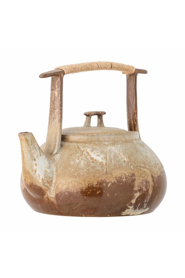 Bloomingville Ikigai Teapot, Brown, Stoneware