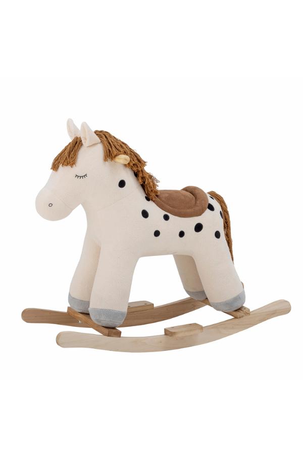 Bloomingville Mini Merlen Rocking Toy, Horse, White, Polyester