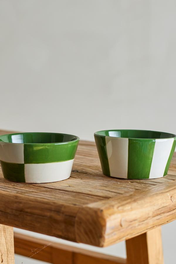Bloomingville Floki Bowl, Green, Stoneware
