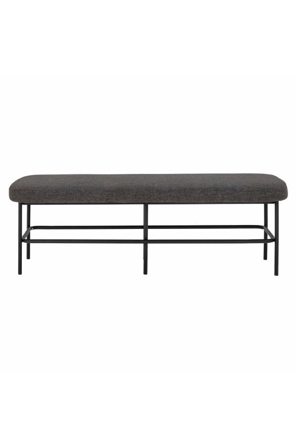 Bloomingville Farell Bench, Grey, Polyester