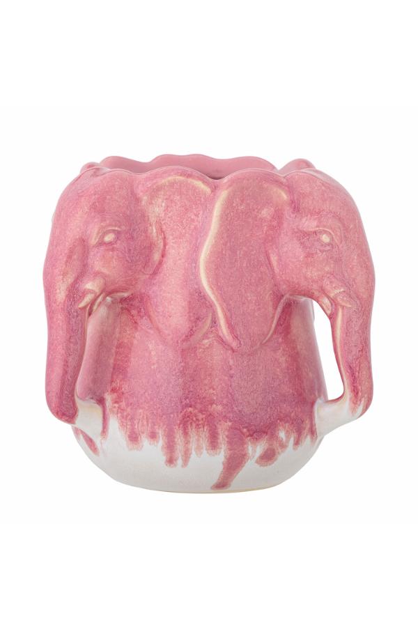 Bloomingville Pontus Vase, Pink, Stoneware