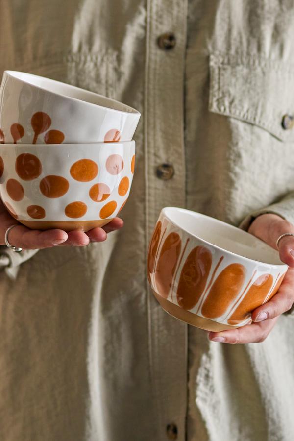 Creative Collection Linora Bowl, Brown, Stoneware