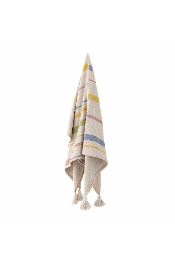 Bloomingville Pontino Throw, Nature, Recycled Cotton