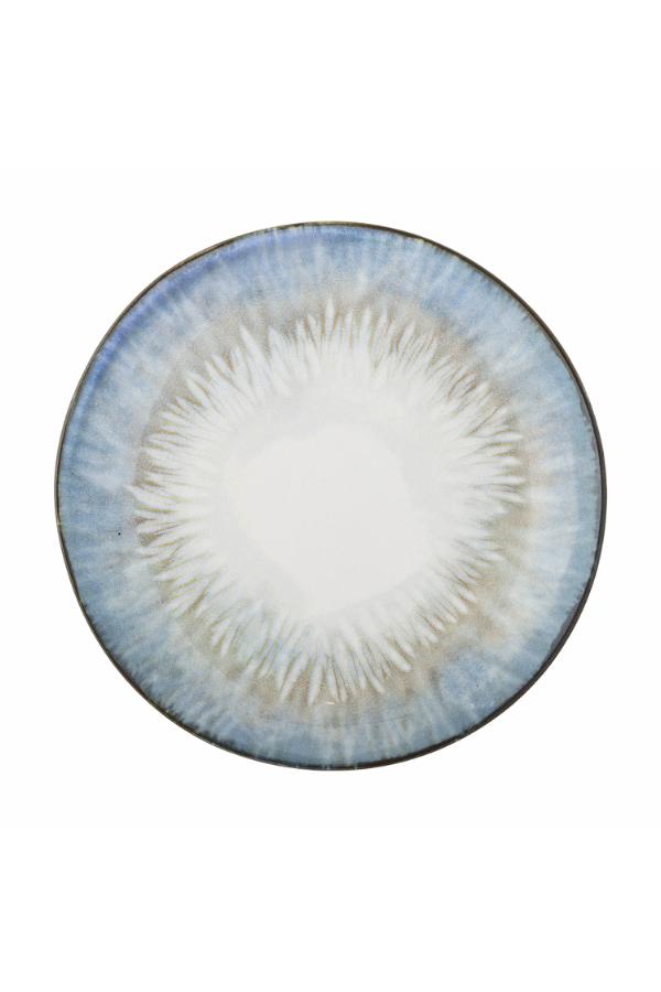 Bloomingville Calen Plate, Blue, Stoneware