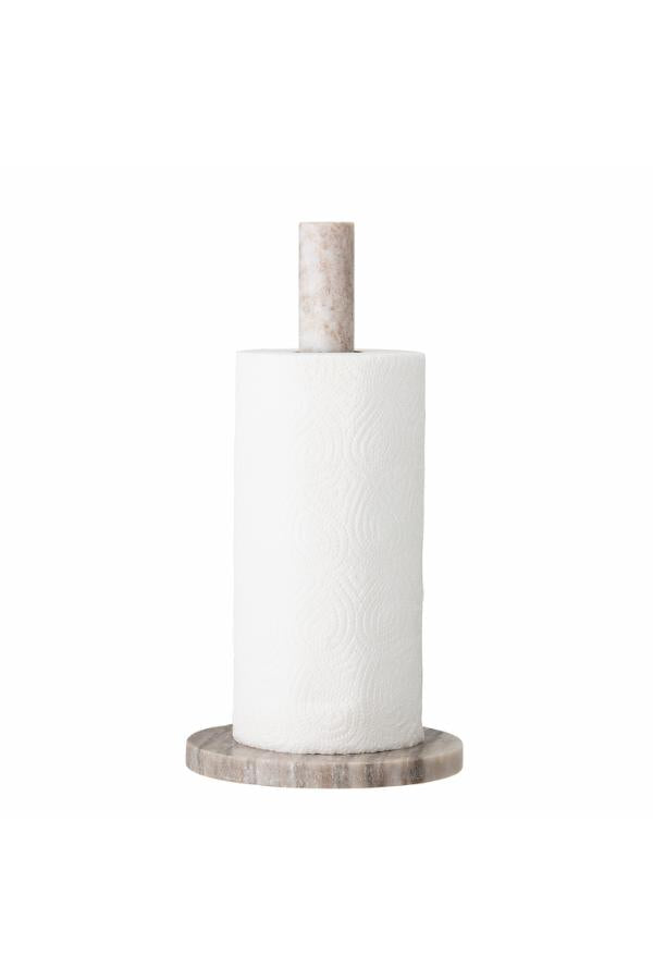 Bloomingville Emy Kitchen Paper Stand, Nature, Marble