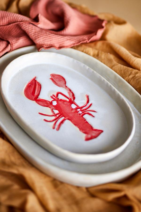 Creative Collection Hadden Serving Plate, Red, Stoneware