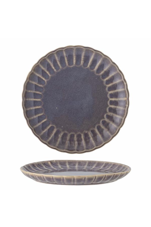 Bloomingville Latina Plate, Purple, Stoneware