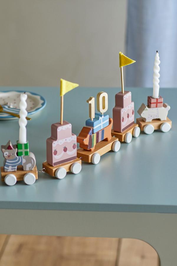 Bloomingville Mini Party Birthday Decoration, Multi, FSC®100%, MDF