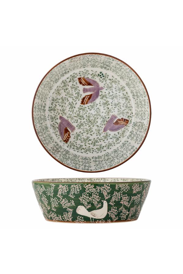 Bloomingville Hezha Bowl, Green, Stoneware