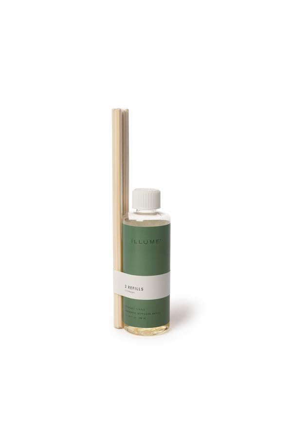 Illume Hinoki Sage Diffuser Refill, Green,