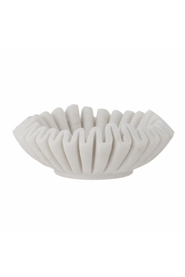 Bloomingville Harmonia Bowl, White, Marble