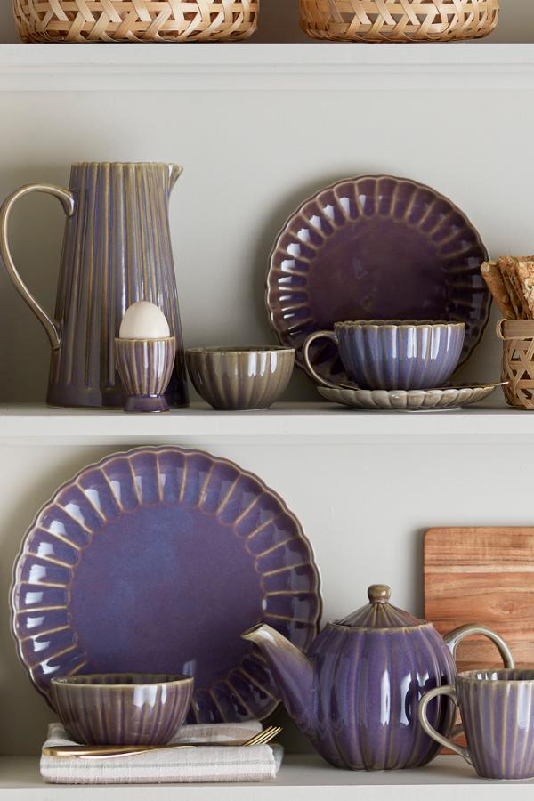 Bloomingville Latina Egg Cup, Purple, Stoneware