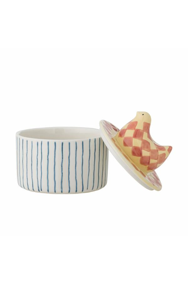 Bloomingville Biona Jar w/Lid, Multi, Stoneware