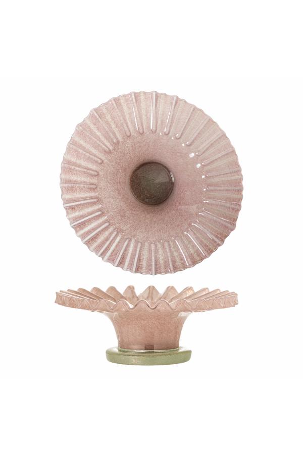 Bloomingville Garnet Bowl, Rose, Glass