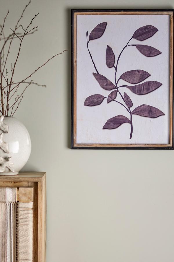 Creative Collection Lousa Illustration w/ Frame, Black, Pine