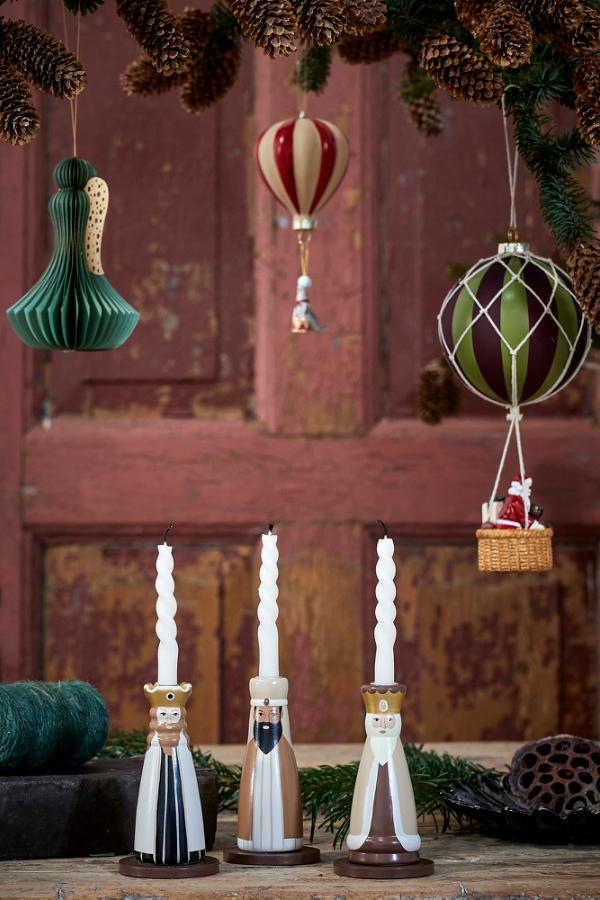 Bloomingville Betiel Candle Holder, Multi, FSC®100%, Beech