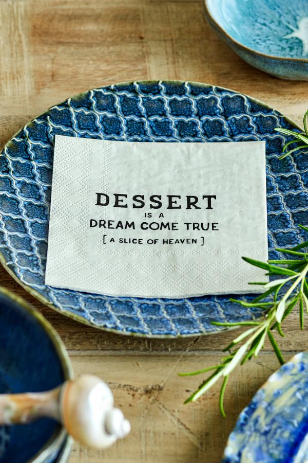Creative Collection Wendy Napkin, White, FSC®Mix, Paper
