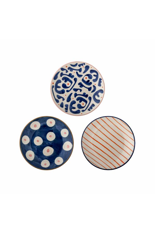 Bloomingville Eviaya Plate, Multi, Stoneware