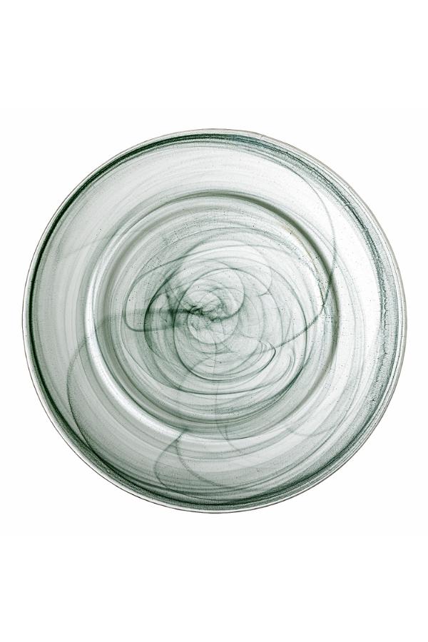 Bloomingville Amelie Plate, Green, Glass