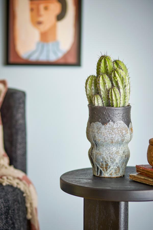 Bloomingville Neeson Flowerpot, Blue, Stoneware