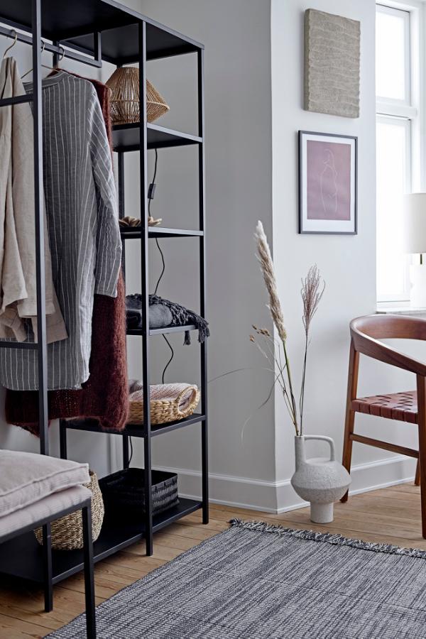 Bloomingville Valde Clothes Rack, Black, Metal