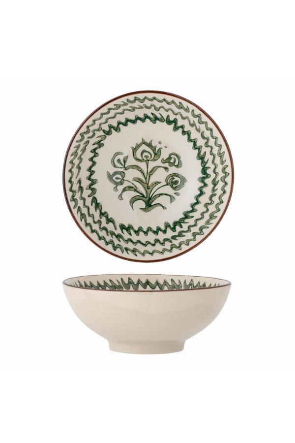 Bloomingville Heikki Bowl, Green, Stoneware