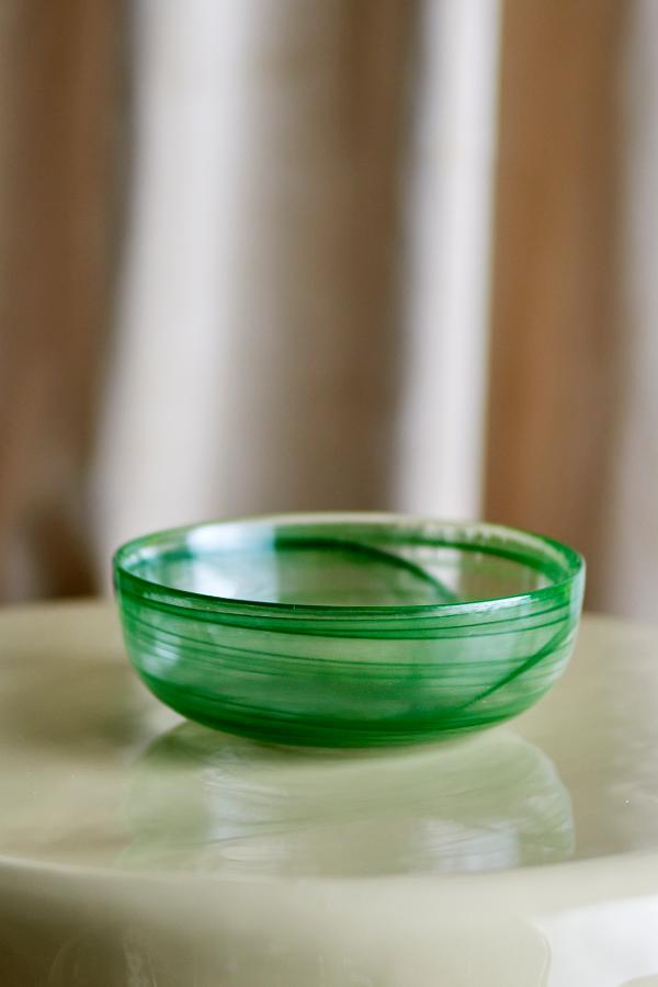 Bloomingville Amelie Bowl, Green, Glass
