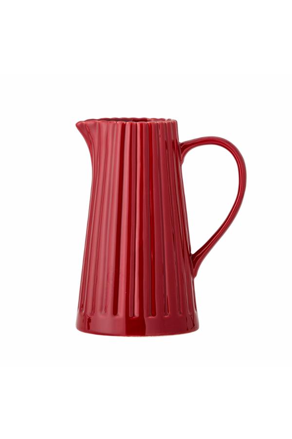Bloomingville Latina Jug, Red, Stoneware